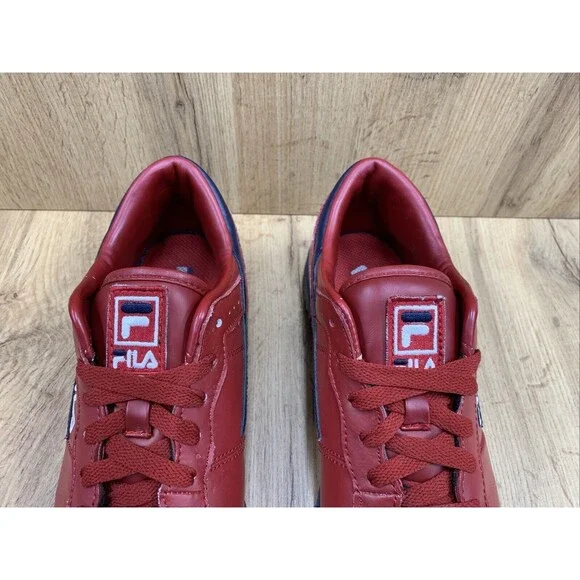 Fila Original Fitness Sneakers Mens 8 Red Navy White 90's Hip Hop 11F16LT-640 - Picture 8 of 16